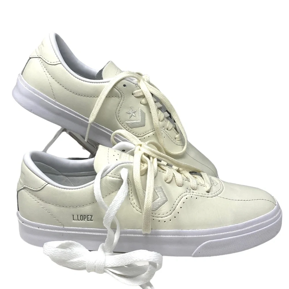💖MEGA SALE💖Converse Louie Lopez Pro Low Top White Women Leather Shoes 170500C